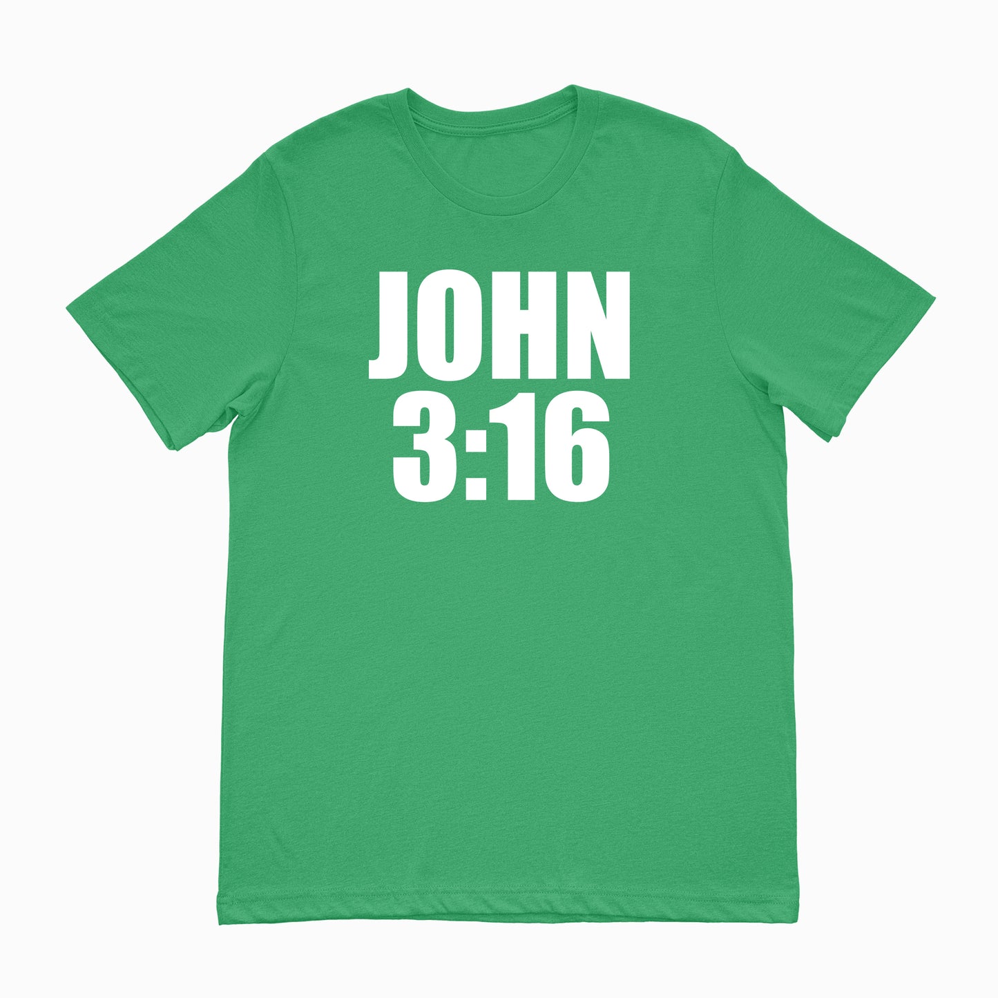 "JOHN 3:16" TEE (GREEN/WHITE)