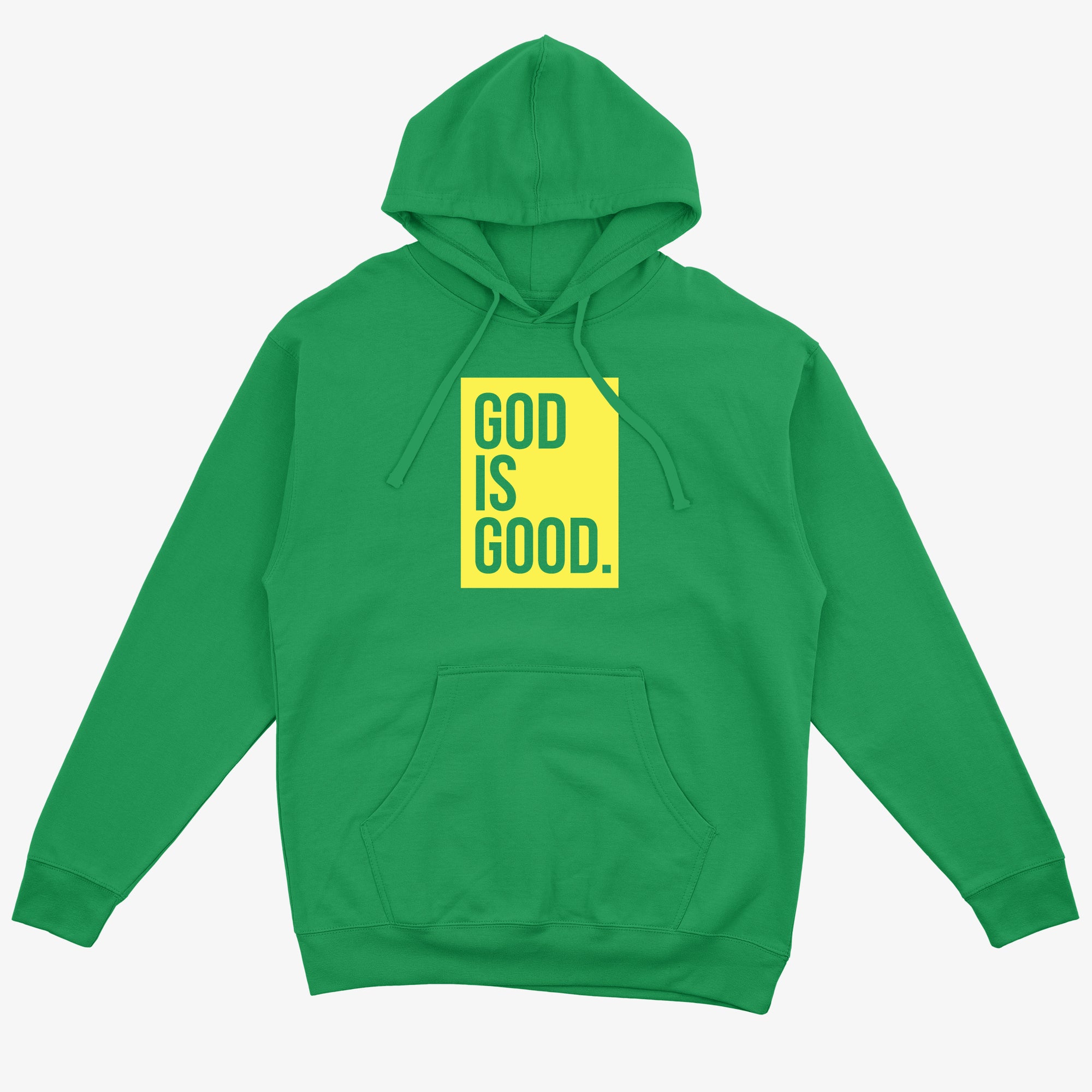 "GOD IS GOOD" HOODIE + FREE TEE (IRISH GREEN/YELLOW)