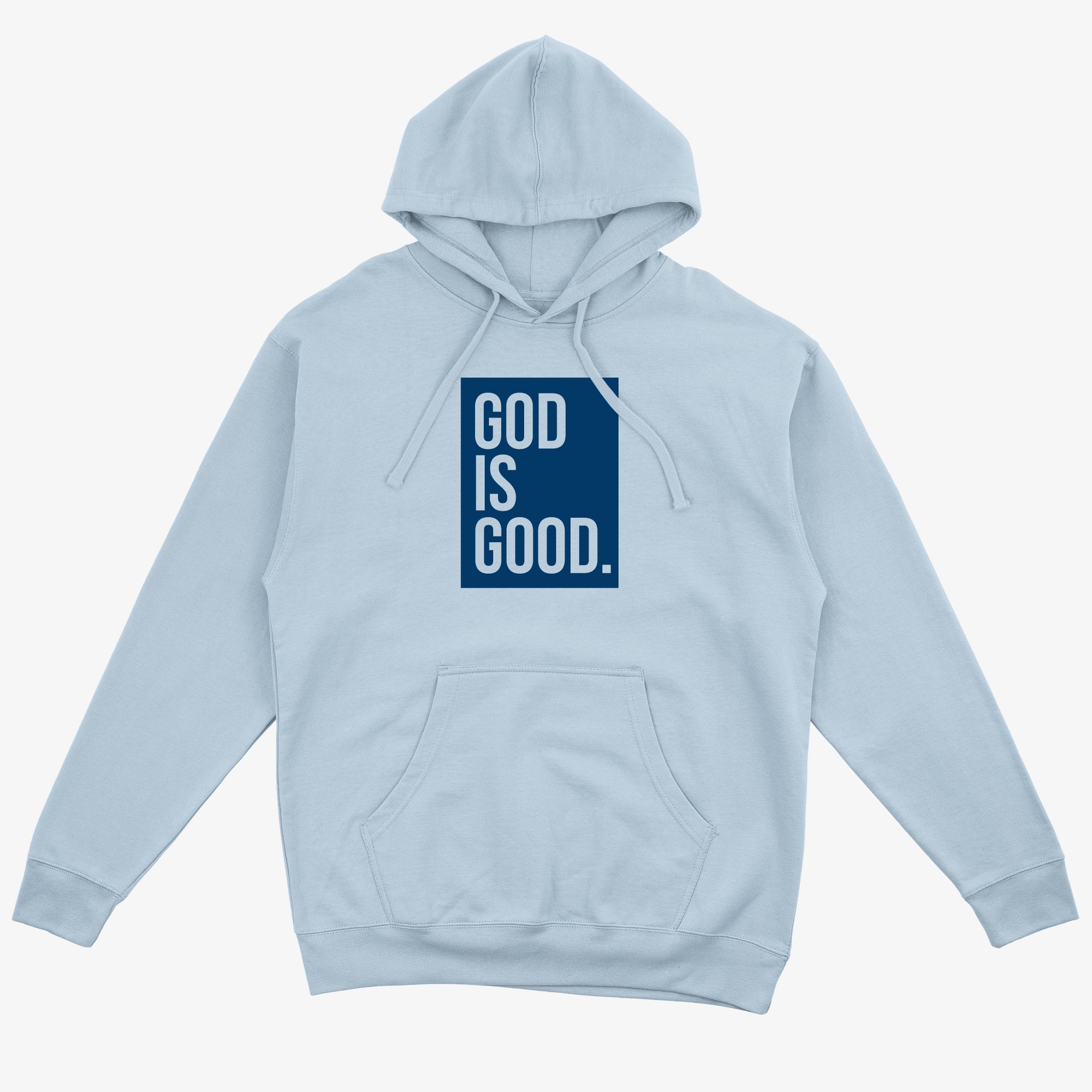 "GOD IS GOOD" HOODIE + FREE TEE (POWDER BLUE/BLUE)