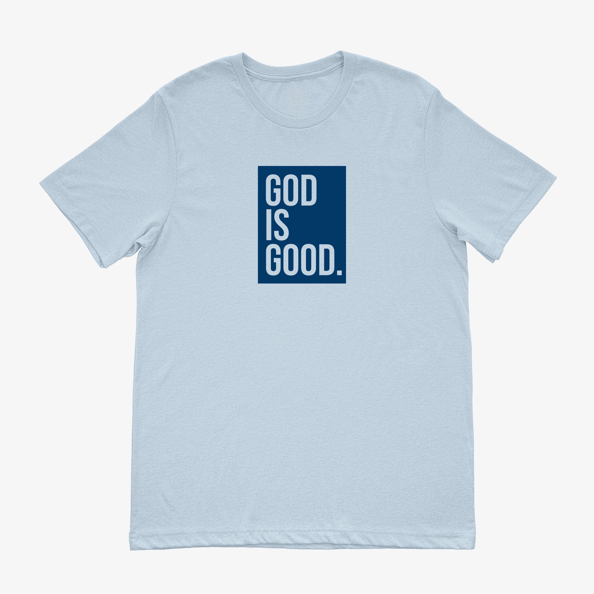 "GOD IS GOOD" TEE (POWDER BLUE/BLUE)