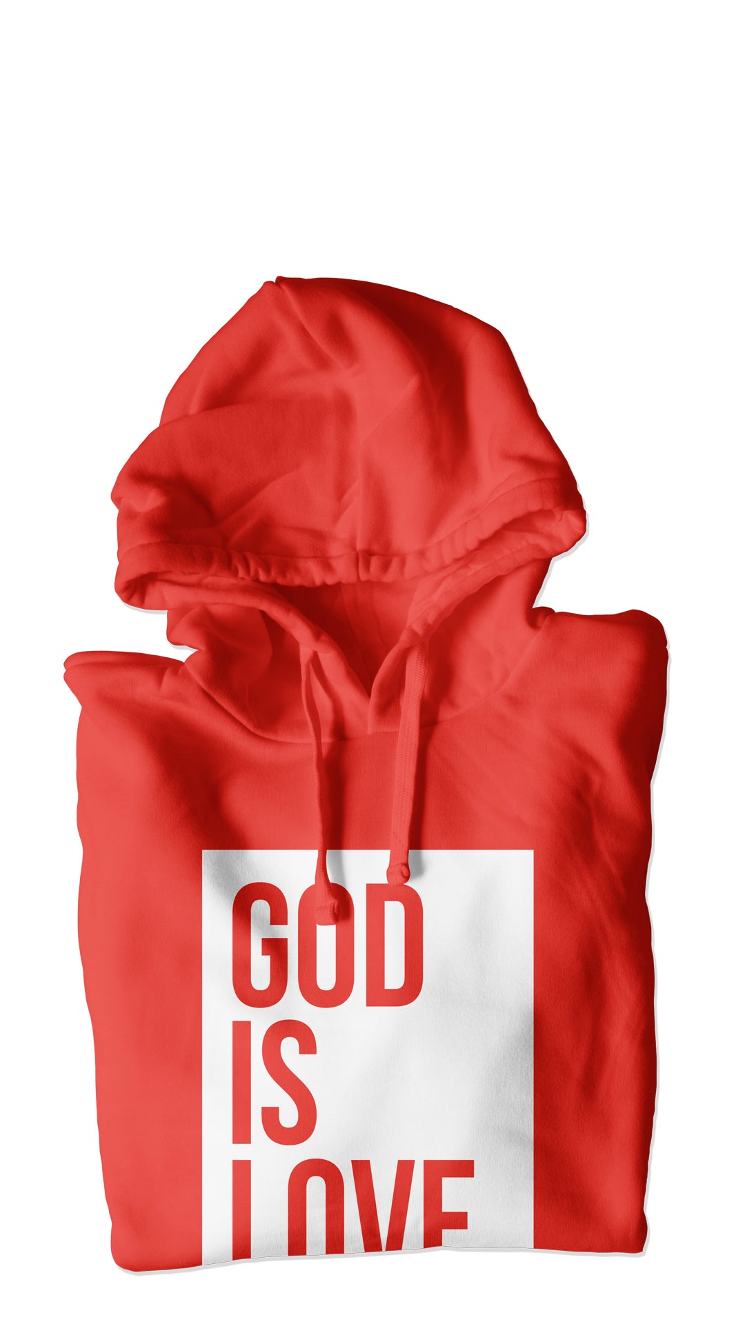 "GOD IS LOVE" HOODIE (RED/WHITE)