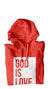 "GOD IS LOVE" HOODIE (RED/WHITE)