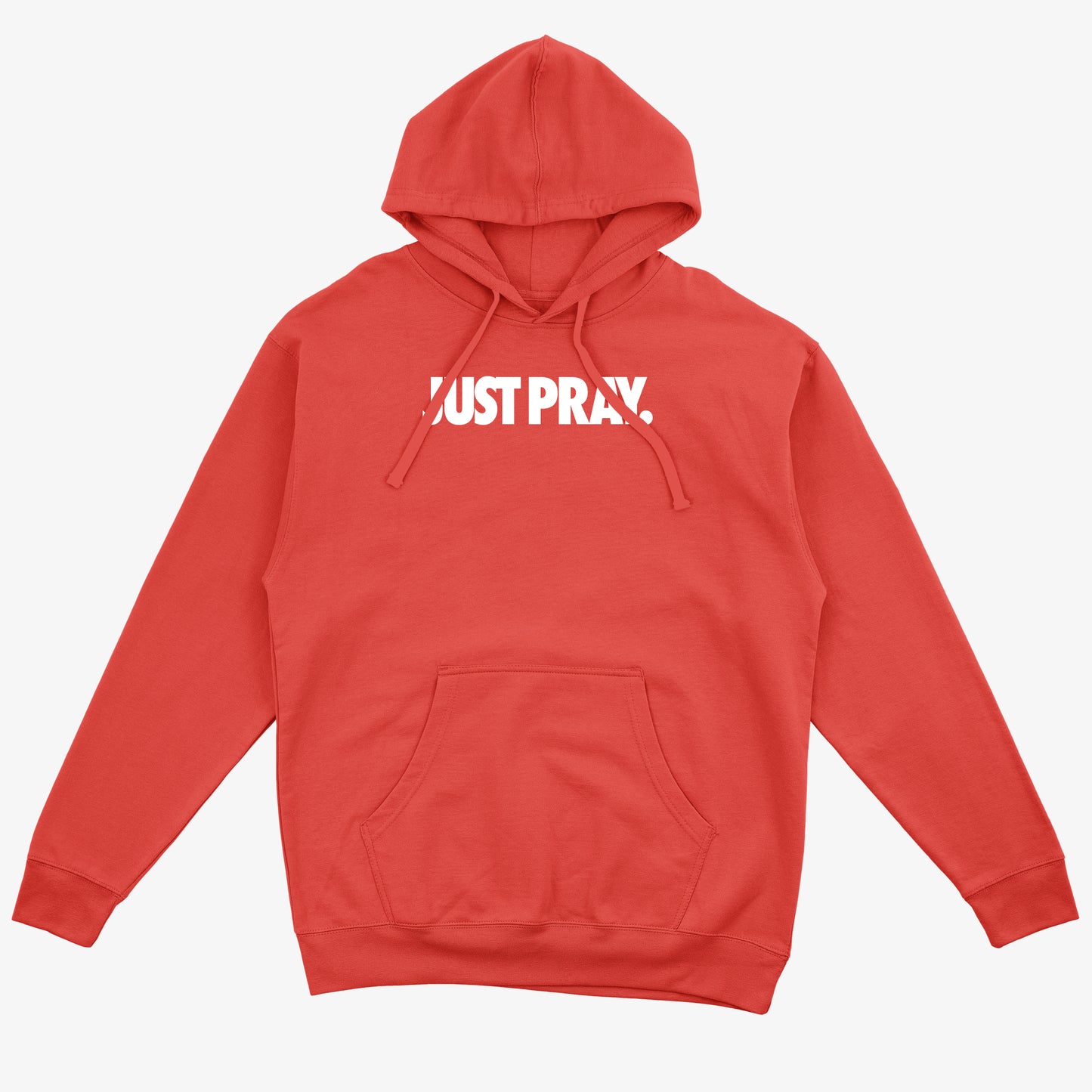 "JUST PRAY" HOODIE (RED/WHITE)