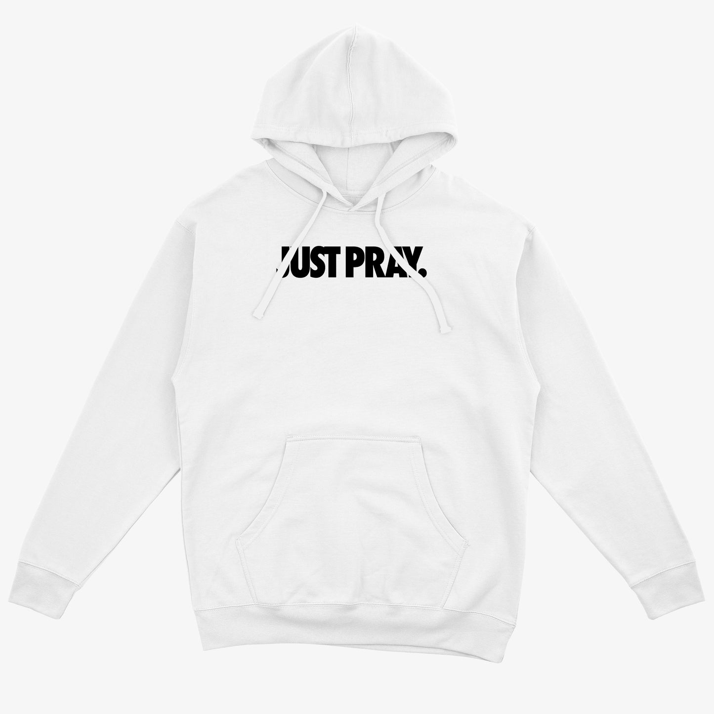 "JUST PRAY" HOODIE (WHITE/BLACK)